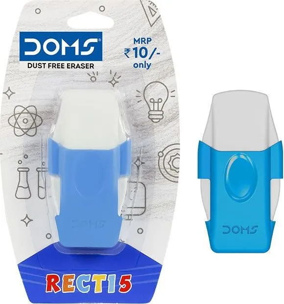 Radiera DOMS Recti 5, in suport plastic, blister, 1 bucata