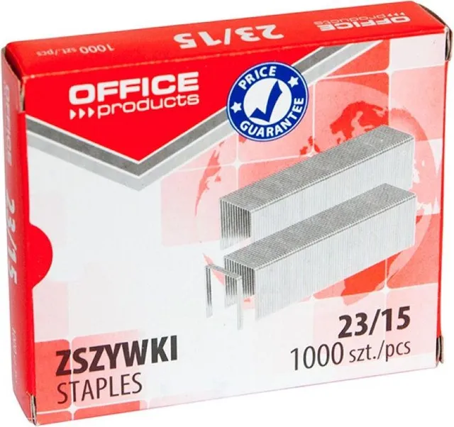 Capse Office Products 23/15, otel, 1000 bucati/cutie