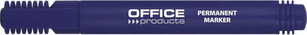 Marker permanent, Office Products, varf rotund, 1-3 mm, albastru