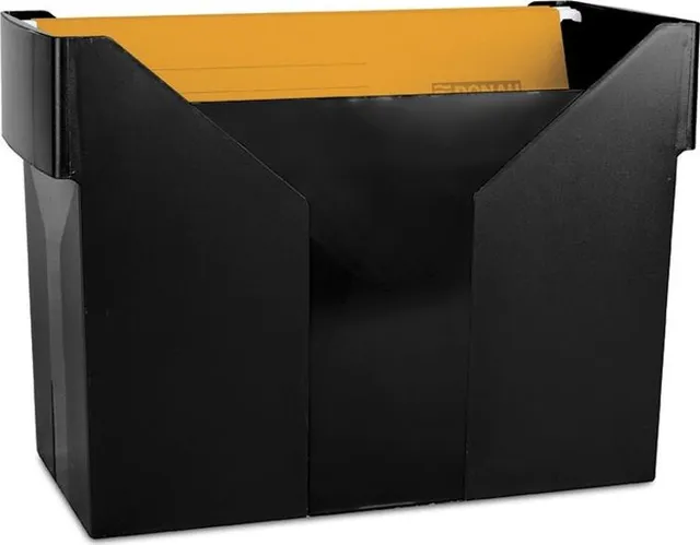 Suport pentru 20 dosare suspendabile Donau, 330 x 260 x 160 mm, negru, 5 dosare incluse
