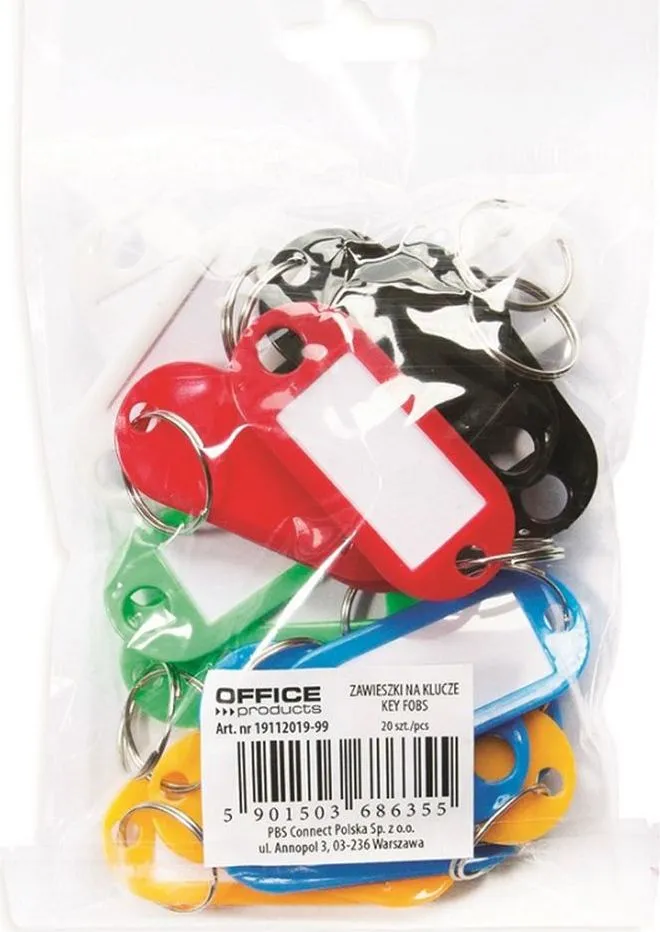 Suport eticheta pentru chei Q-CONNECT, 20 bucati/set