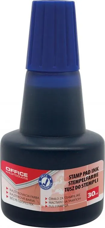 Tus pentru stampile Office Products, 30 ml, albastru, fara ulei