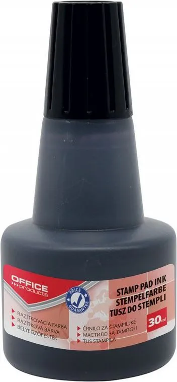 Tus pentru stampile Office Products, 30 ml, negru, fara ulei