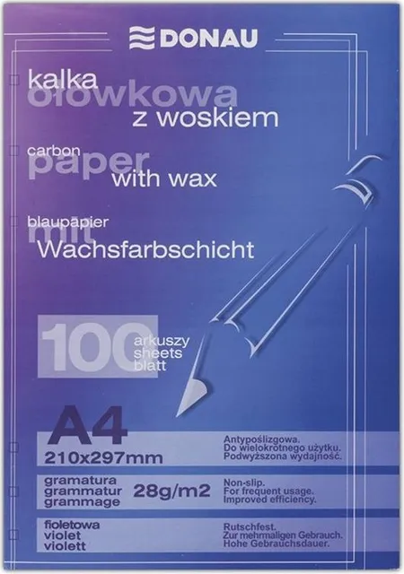Indigo manual Donau, A4, 100 file, violet