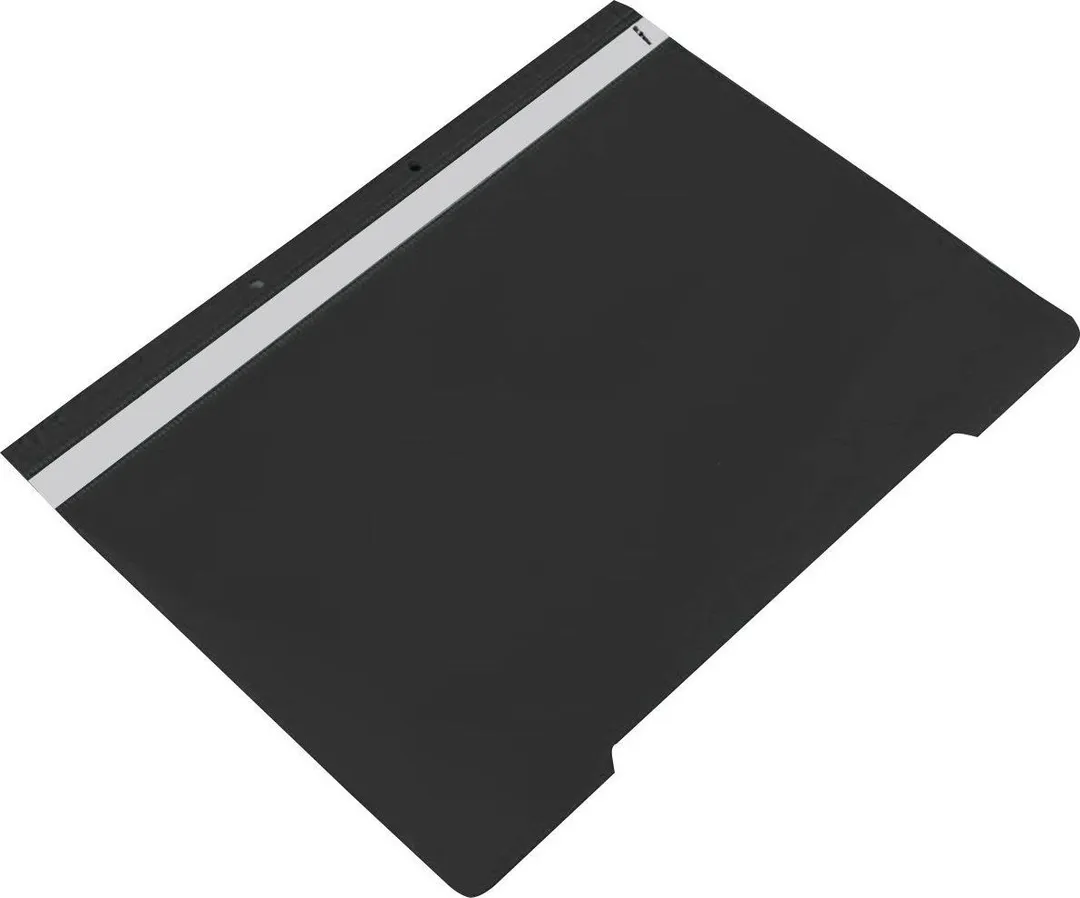 Dosar plastic cu sina si 2 perforatii, negru