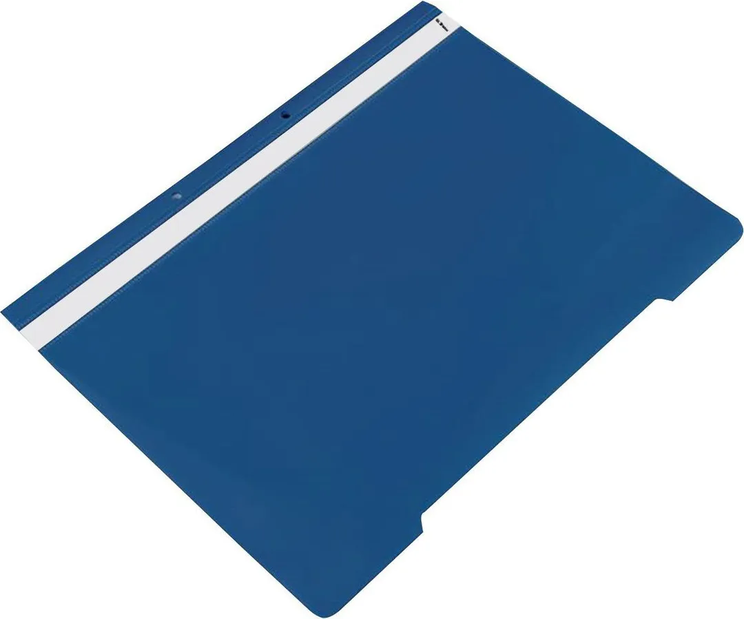 Dosar plastic cu sina si 2 perforatii, bleumarin