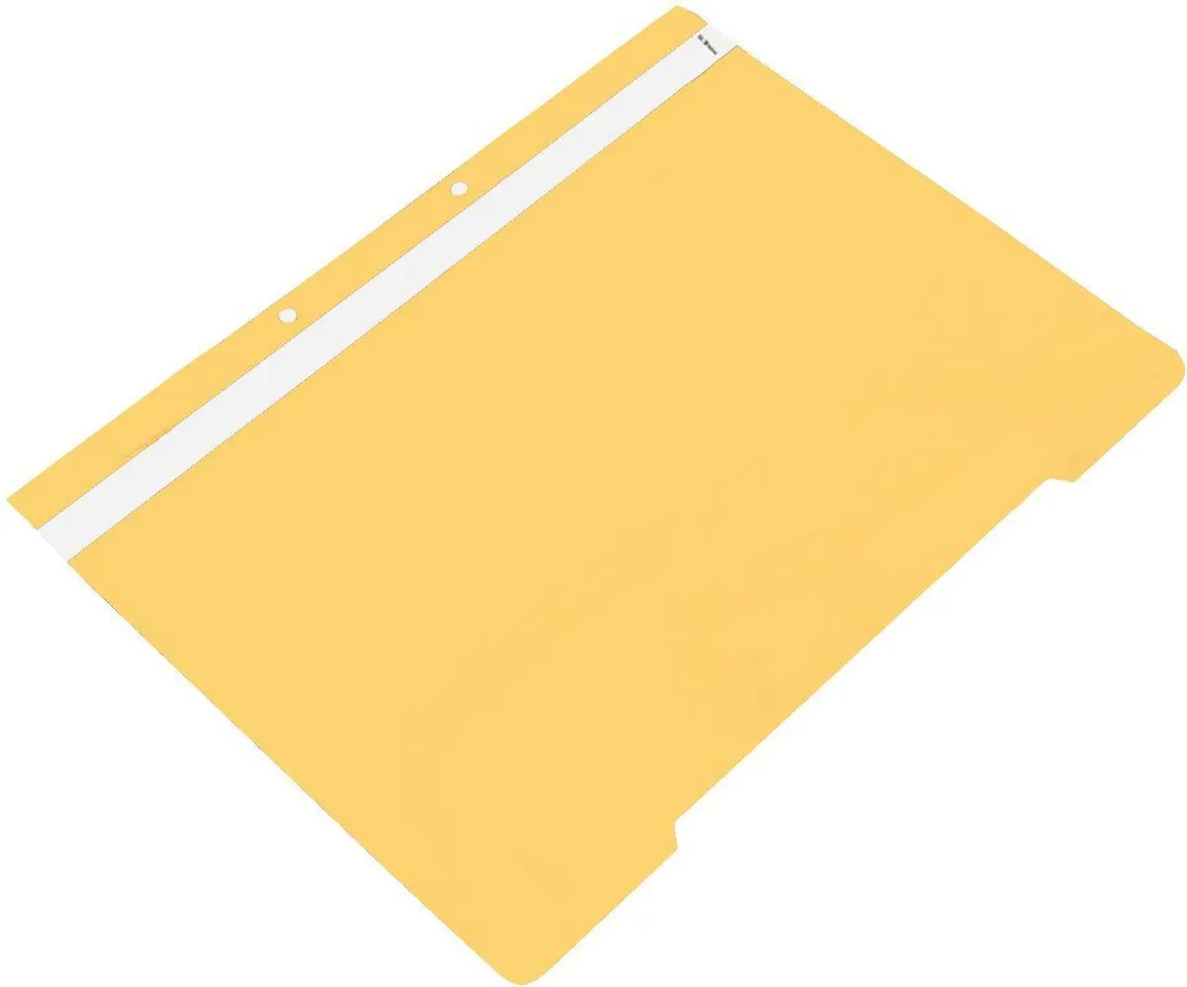Dosar plastic cu sina si 2 perforatii, galben