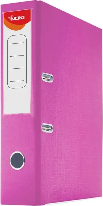 Biblioraft Noki, A4, 75 mm, PP, carton roz