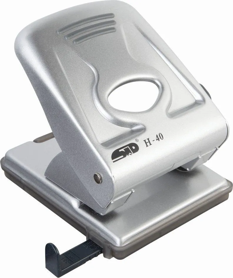 Perforator Noki, metalic, 40 coli, argintiu