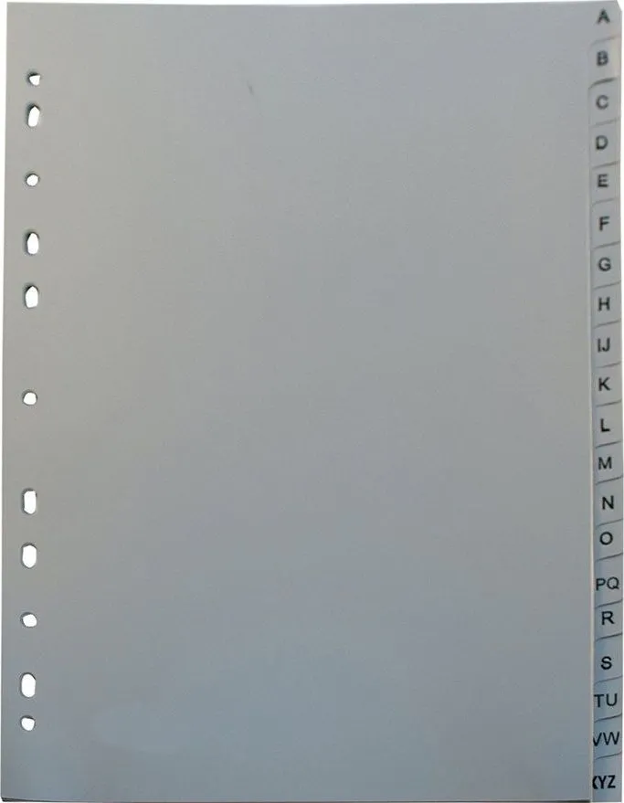 Separatoare Noki, din plastic, cu index A-Z