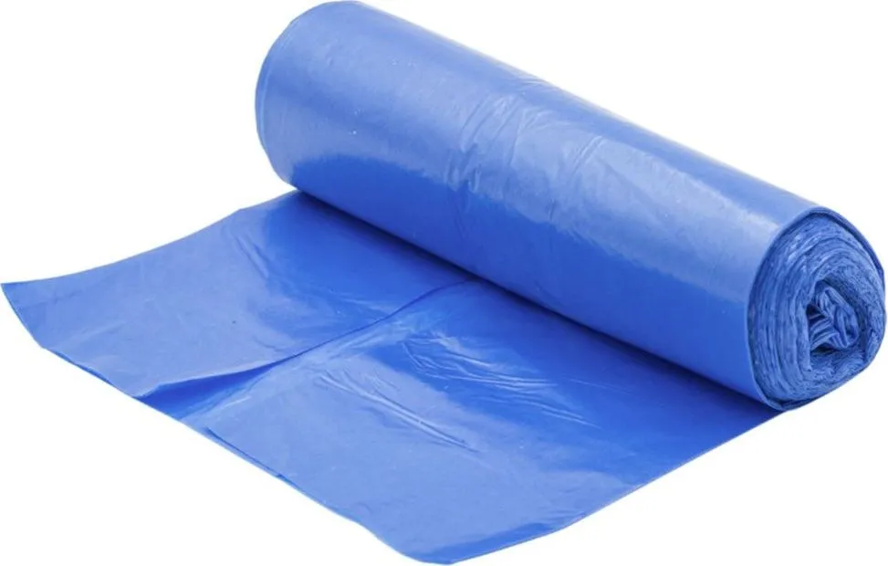 Saci menaj LDPE, albastri, 100x120 cm, 160L, 10 bucati/rola