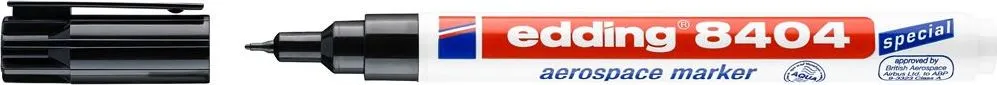 Marker Edding 8404 Aersopace, permanent, corp plastic, varf rotund, 0.75 mm, negru