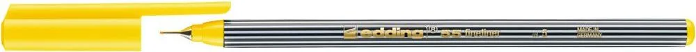 Liner edding 55, corp plastic, varf rotund, 0.3 mm, galben