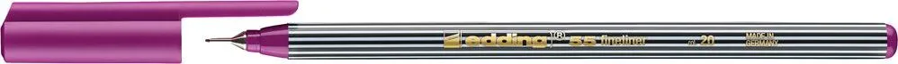 Liner edding 55, corp plastic, varf rotund, 0.3 mm, magenta