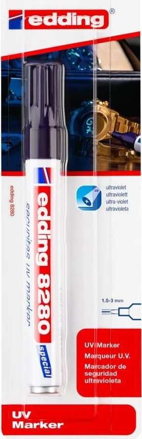 Marker Edding 8280 UV permanent, varf 1.5-3 mm, blister
