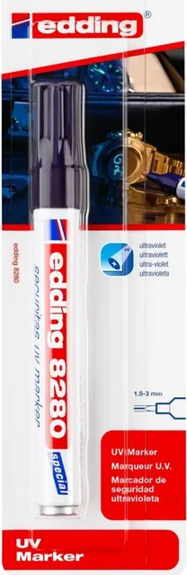 Marker Edding 8280 UV permanent, varf 1.5-3 mm, blister