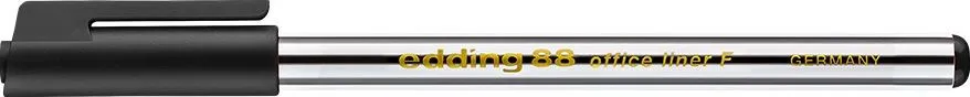 Liner Edding 88, corp plastic, varf 0.6 mm, negru
