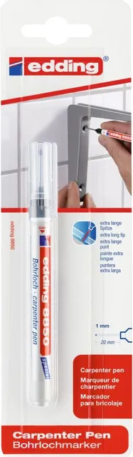 Marker Edding 8850 tamplarie corp plastic varf 0.7-1mm negru, permanent, rezistent