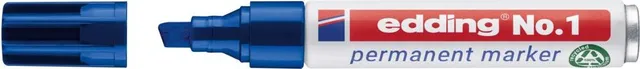 Marker permanent edding No. 1, corp din aluminiu reciclat, varf tesit, 1-5 mm