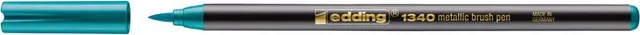 Marker Edding 1340 Metallic, varf tip pensula, 1-6 mm, verde metallic