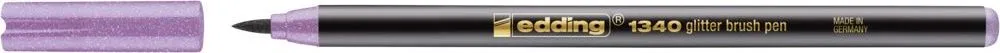 Marker Edding 1340 Glitter, varf tip pensula, 1-6 mm, mov
