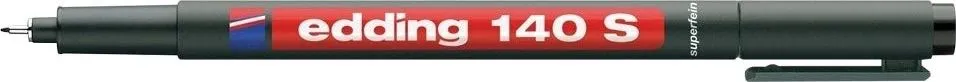 Marker permanent Edding OHP 140S, corp plastic, varf rotund, 0.3 mm, negru