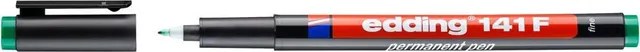 Marker permanent edding 141, corp din plastic, varf rotund, 0.6 mm, verde