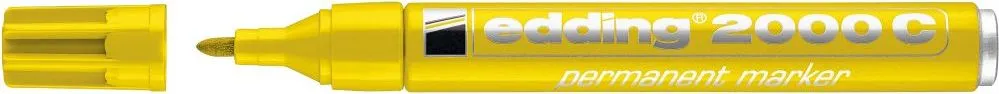 Marker Edding 2000 permanent varf rotund 1.5-3 mm, galben