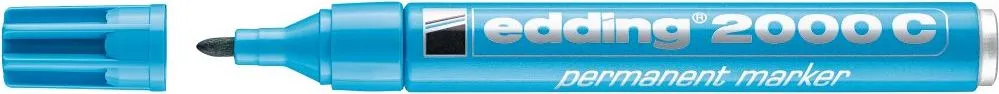 Marker Edding 2000 permanent varf rotund 1.5-3 mm, bleu