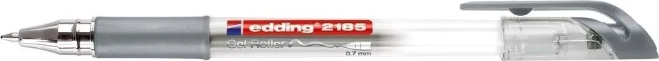Roller cu gel, Edding, Cristal Jelly 2185, 0.7 mm, plastic, argintiu