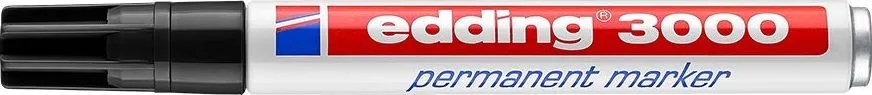 Marker permanent Edding 3000, varf 1.5-3 mm, negru
