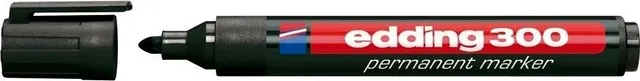 Marker permanent Edding 300, corp plastic, varf rotund, 1.5-3 mm