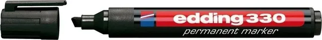 Marker permanent Edding 330, corp plastic, varf retezat, 1-5 mm