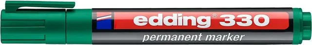 Marker permanent Edding 330, varf retezat 1-5 mm, verde