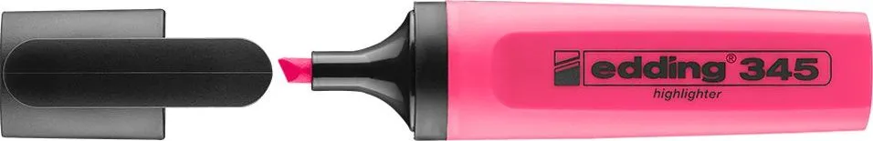 Textmarker Edding 345, varf 2-5 mm, roz