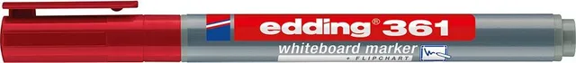 Marker Edding 361 pentru tabla, corp plastic, varf 1mm, rosu