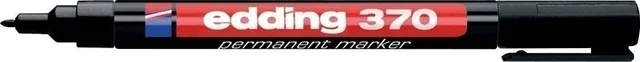 Marker permanent Edding 370, corp plastic, varf rotund, 1 mm