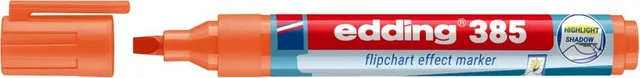 Marker flipchart edding Ecoline 385, corp din plastic reciclat, varf pensula flexibil, 1-5 mm