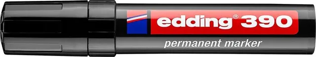 Marker permanent Edding 390, corp plastic, varf retezat 4-12 mm