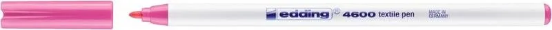Marker pentru textile Edding 4600, varf rotund 1 mm, cerneala pe baza de apa, diverse culori, 10 buc/um