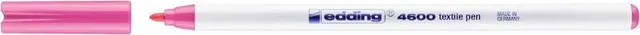 Marker pentru textile Edding 4600, varf rotund 1 mm, cerneala pe baza de apa, diverse culori, 10 buc/um