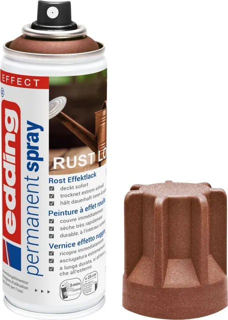 Spray vopsea Edding 5200, efect rugina, acrilic, 200 ml, uscare rapida
