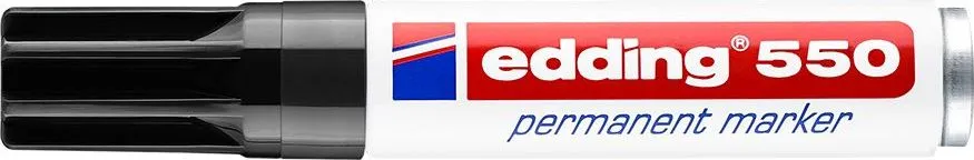 Marker permanent Edding 550, varf 3-4 mm, negru