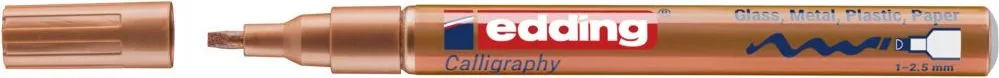 Marker cu vopsea Edding 753, calligraphy, varf 1-2.5 mm, cupru