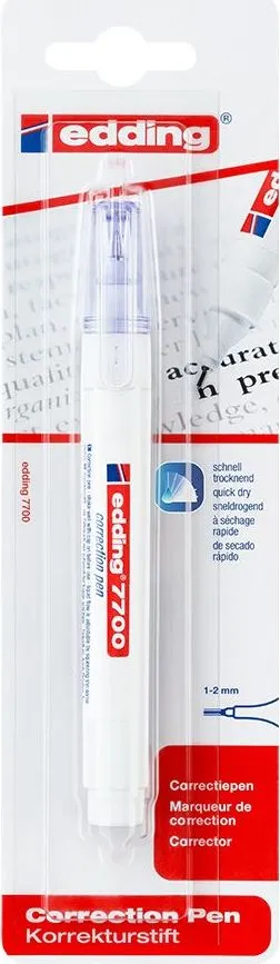 Creion corector Edding 7700, varf 1-2 mm, blister