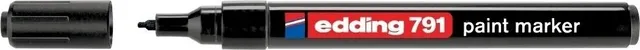 Marker permanent Edding 791, cu vopsea, corp plastic, varf rotund, 1-2 mm