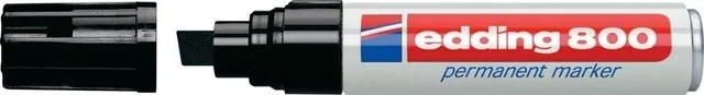 Marker permanent Edding 800, corp aluminiu, varf retezat, 4-12 mm