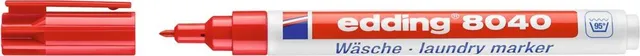 Marker pentru textile edding 8040, corp plastic, varf rotund, 1 mm, rosu