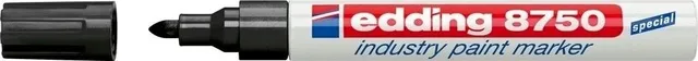 Marker permanent Edding 8750, cu vopsea, corp aluminiu, varf rotund, 2-4 mm