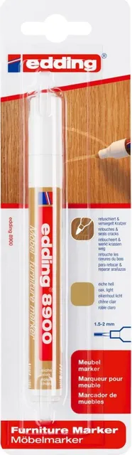 Marker Edding 8900 pentru retusuri mobilier lemn, stejar